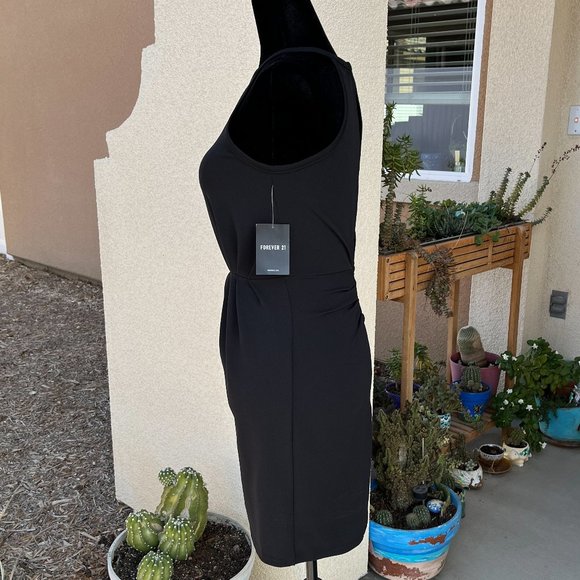 Forever 21 Hidden Label Black Knit Party Dress Women Size Small - Picture 4 of 12